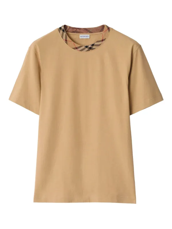 CHECK TRIM T-SHIRT sold by Lord & Taylor