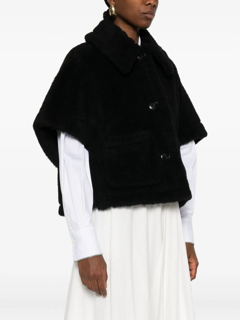TEDDY CAPE IN ALPACA AND WOOL NEWERA1 sold by Lord & Taylor product image thumbnail 3