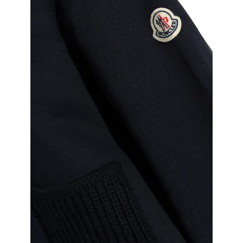 Navy Zip-Up Hooded Sweatshirt sold by Lord & Taylor product image thumbnail 4