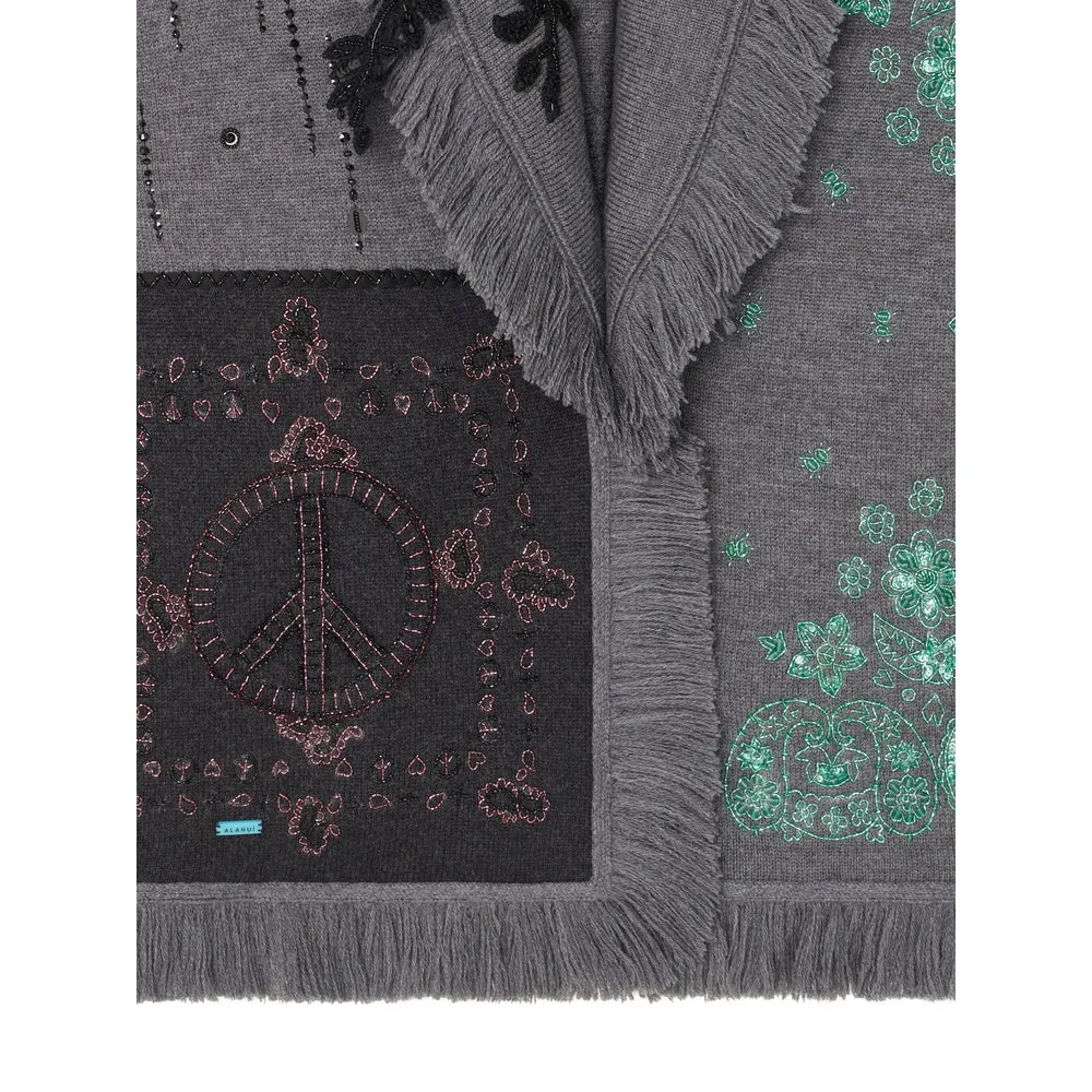 Charcoal Patchwork Wool Sweater sold by Lord & Taylor product image thumbnail 3