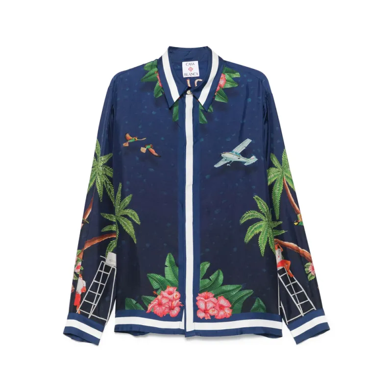 Ocean Blue Silk Shirt sold by Lord & Taylor