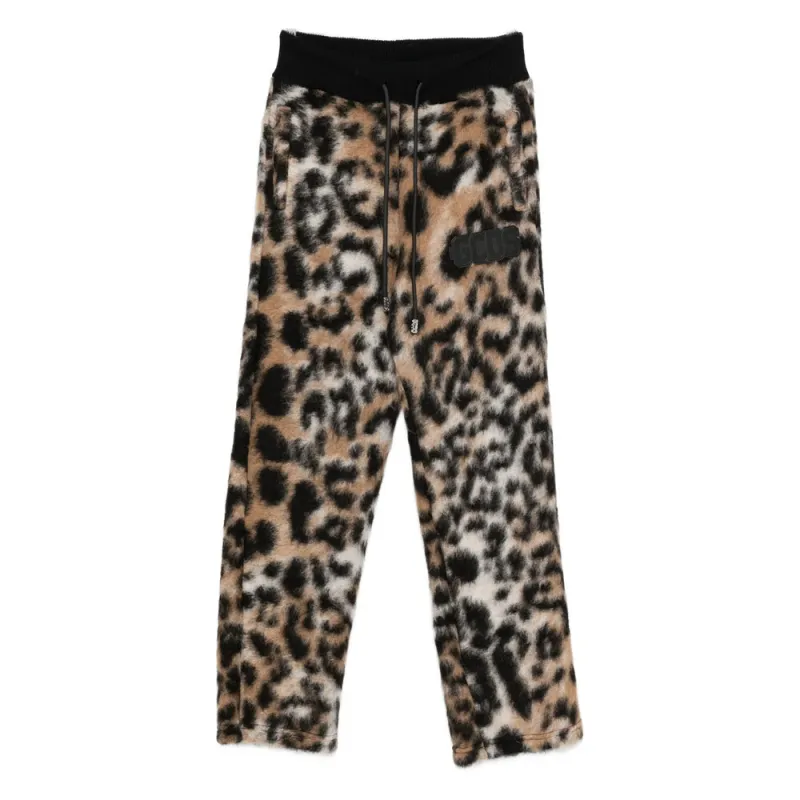 Brown Leopard Print Track Pants made by Lord & Taylor