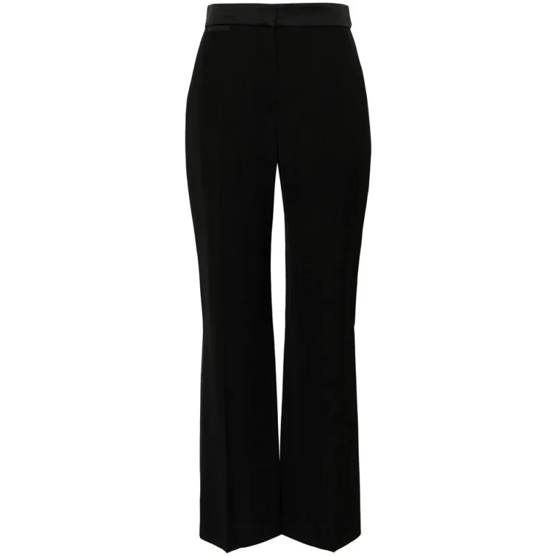 Casablanca Black Pressed Crease Trousers made by Casablanca