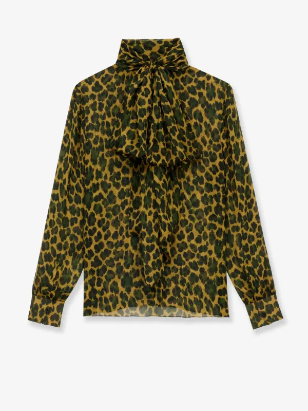 Silk Shirt with Lavallière Neckline sold by Lord & Taylor