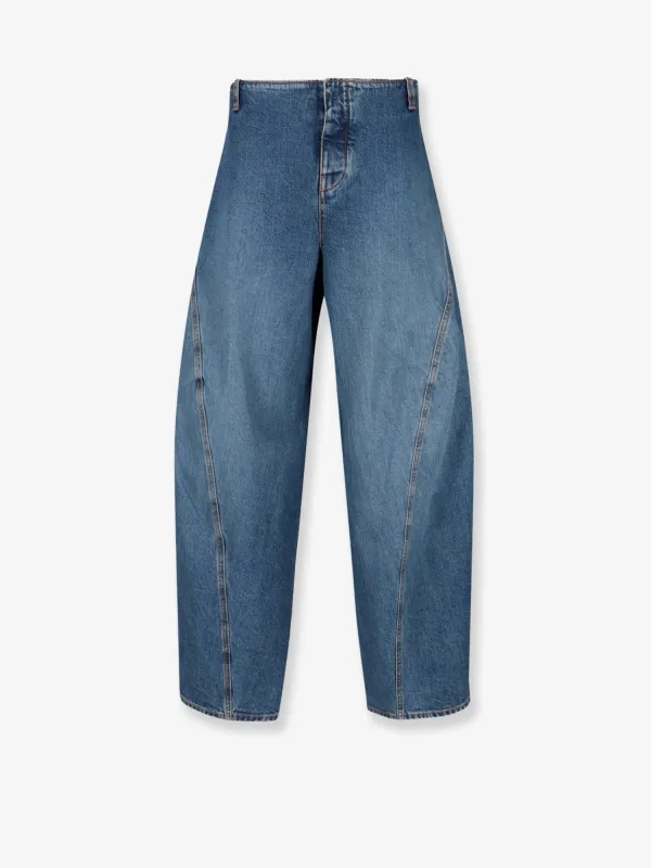 Blue Wide-Leg Cargo Jeans sold by Lord & Taylor