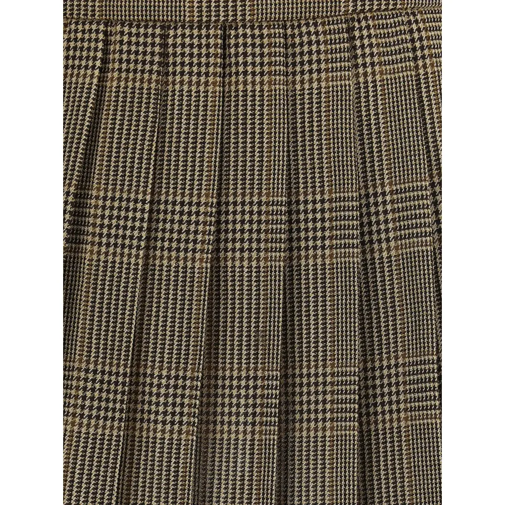Prince of Wales Pleated Wool Skirt sold by Lord & Taylor product image thumbnail 3