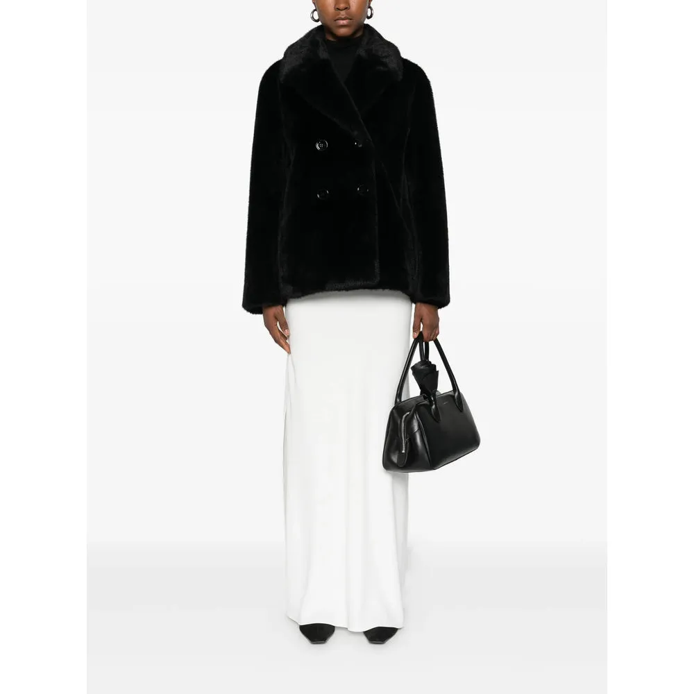 Double-Breasted Black Coat sold by Lord & Taylor product image thumbnail 5