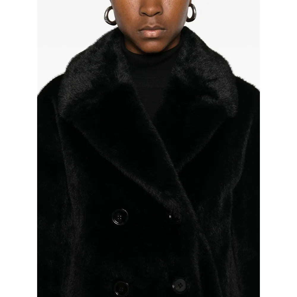 Double-Breasted Black Coat sold by Lord & Taylor product image thumbnail 3