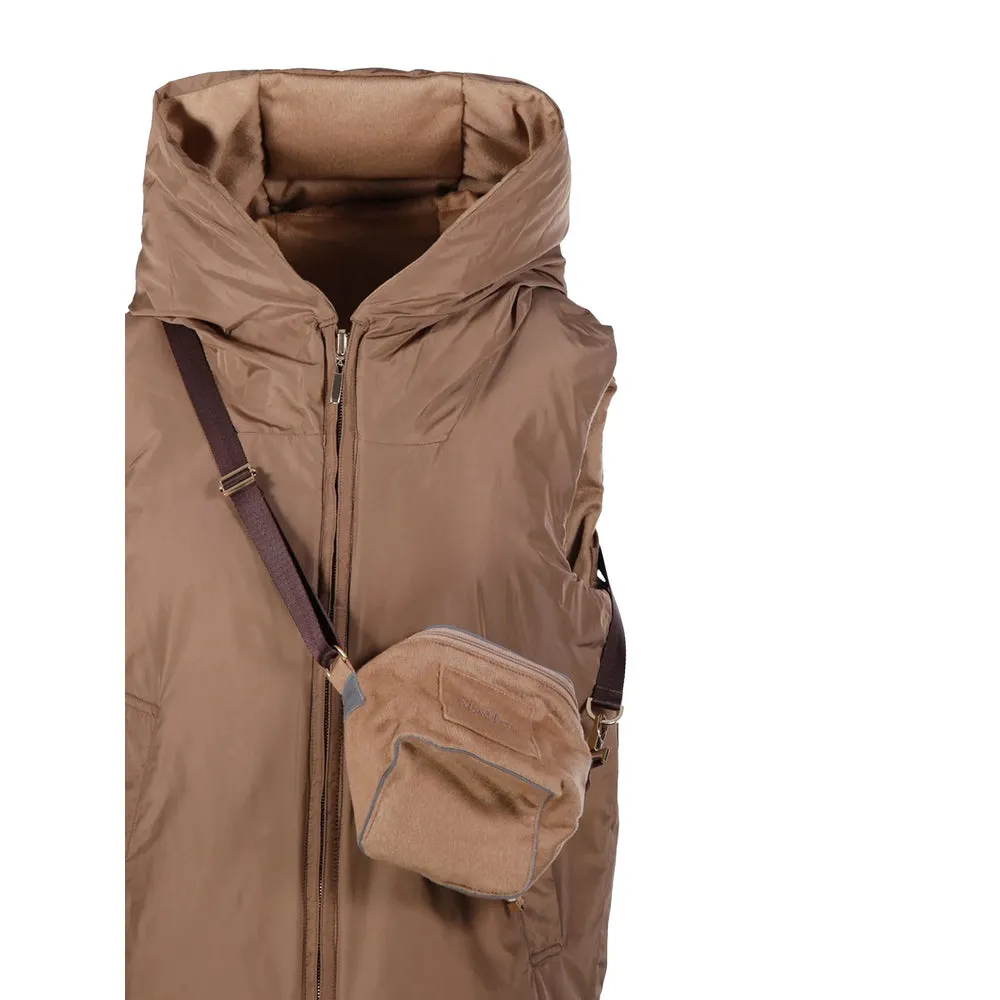 Camel Padded Hooded Waistcoat sold by Lord & Taylor product image thumbnail 4