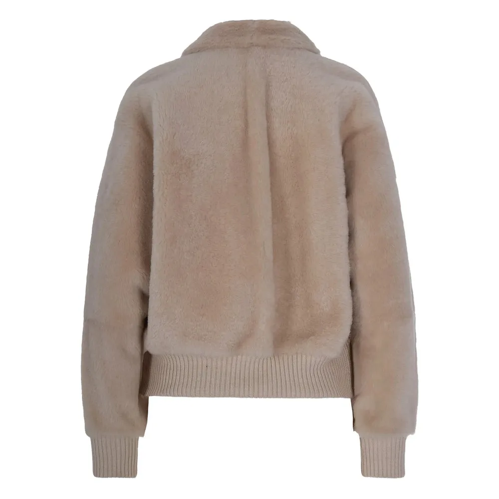 Ribbed Hem Shearling Jacket sold by Lord & Taylor product image thumbnail 2