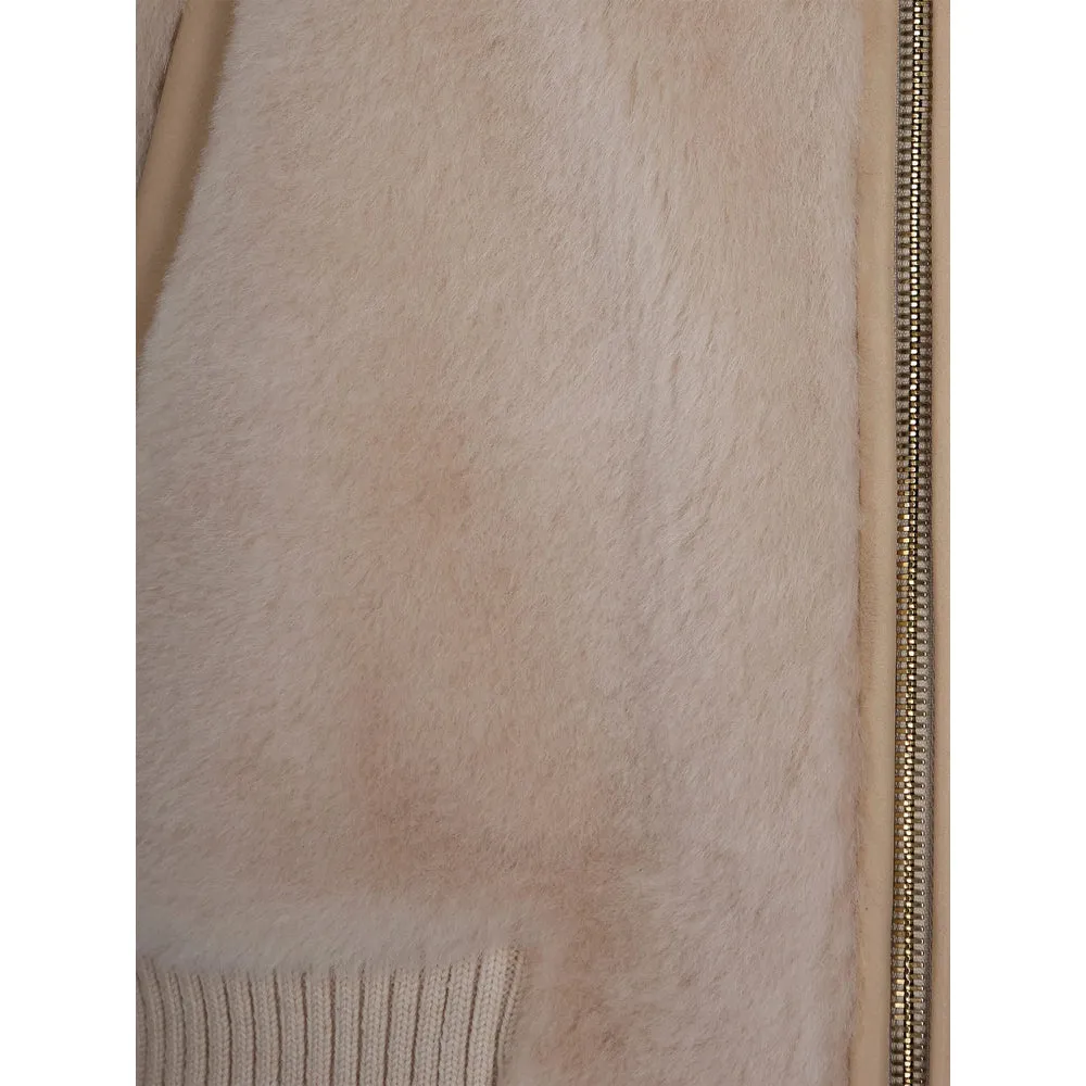 Ribbed Hem Shearling Jacket sold by Lord & Taylor product image thumbnail 3