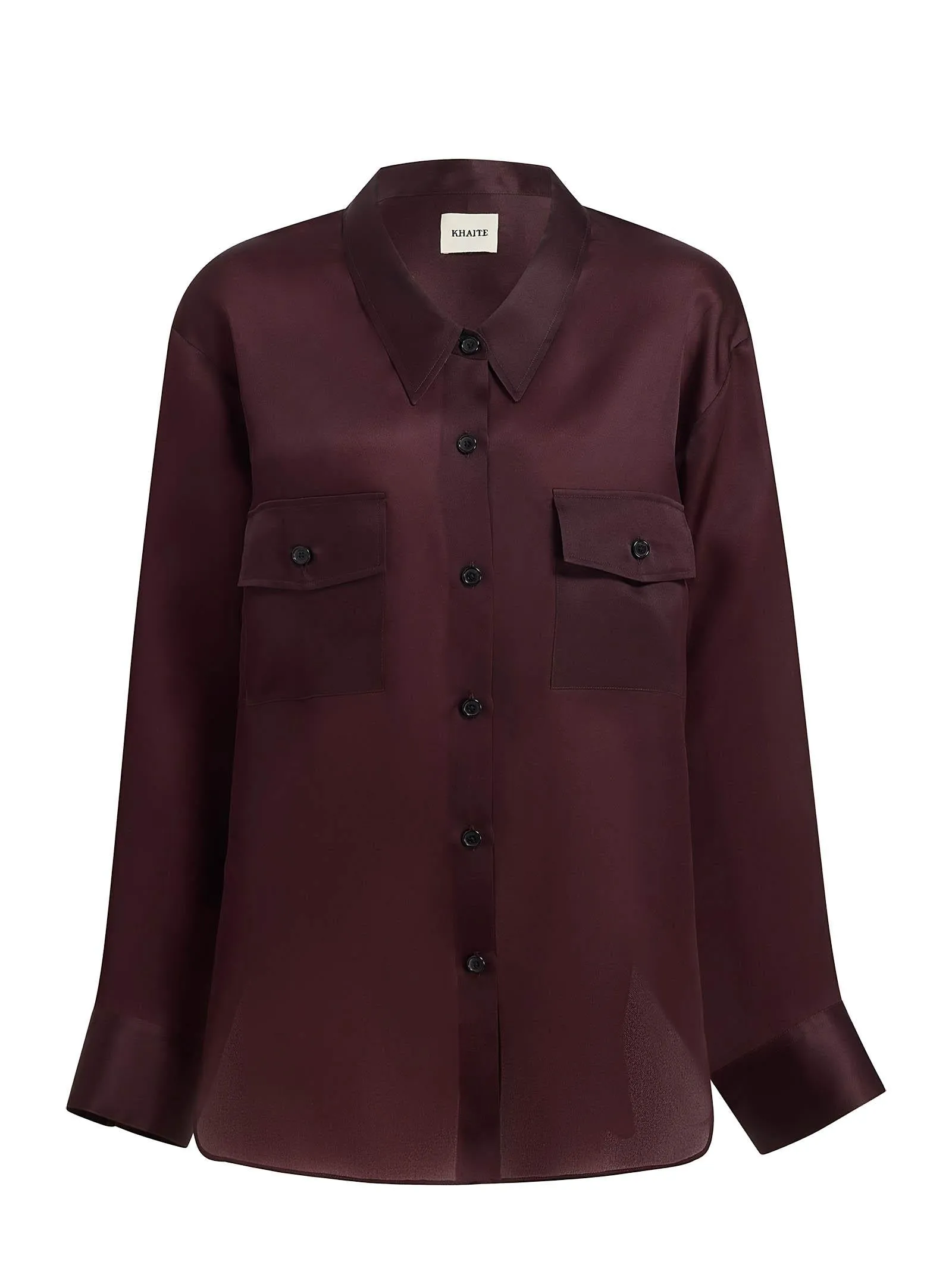 Khaite NY Matteo Shirt in Almandine sold by Lord & Taylor