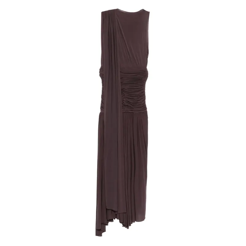 Magda Butrym Draped Burgundy Dress sold by Lord & Taylor
