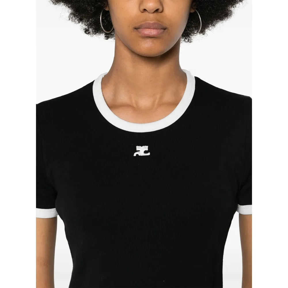 Courrèges Black T-Shirt sold by Lord & Taylor product image thumbnail 4