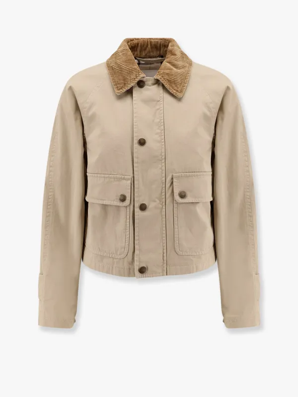 Organic Cotton Jacket with Check Lining sold by Lord & Taylor