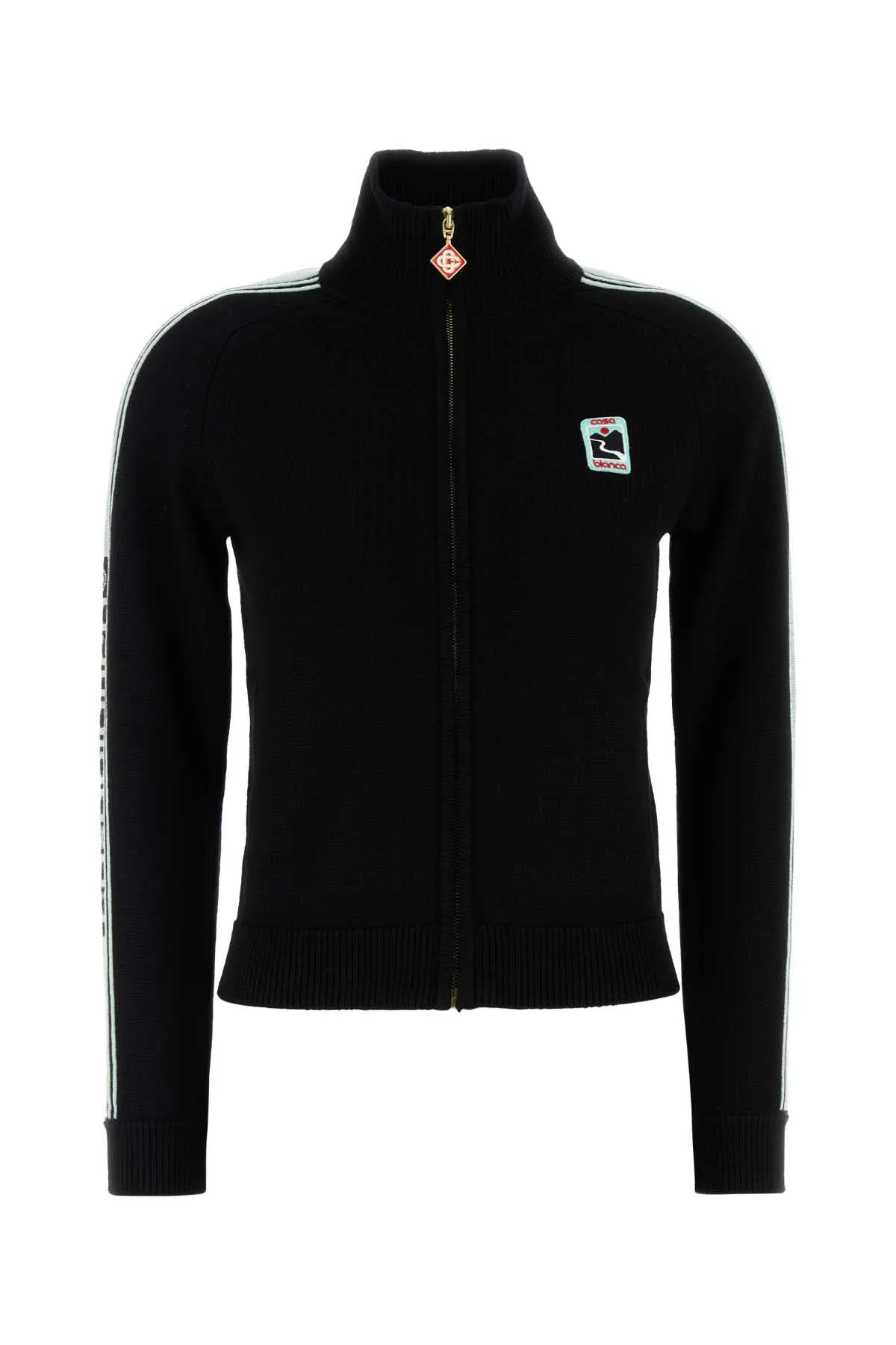 CASABLANCA STRIPE-DETAIL ZIP-UP CARDIGAN sold by Lord & Taylor
