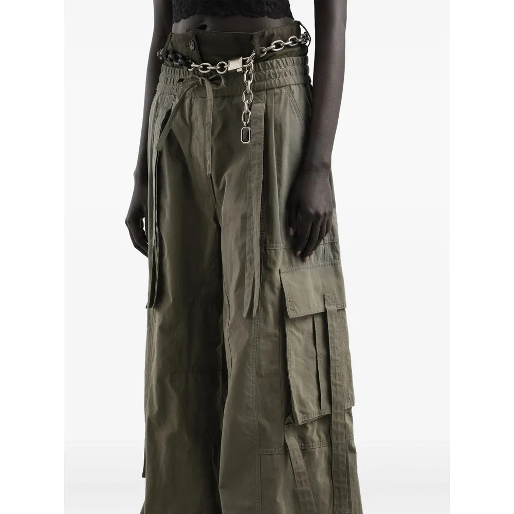 Green Cargo Drawstring Trousers sold by Lord & Taylor product image thumbnail 5