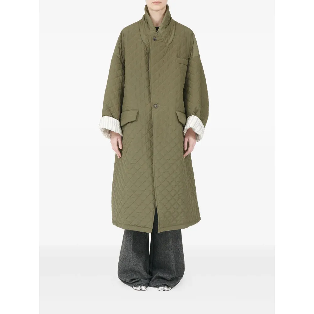 Olive Green Diamond Quilted Coat sold by Lord & Taylor product image thumbnail 3