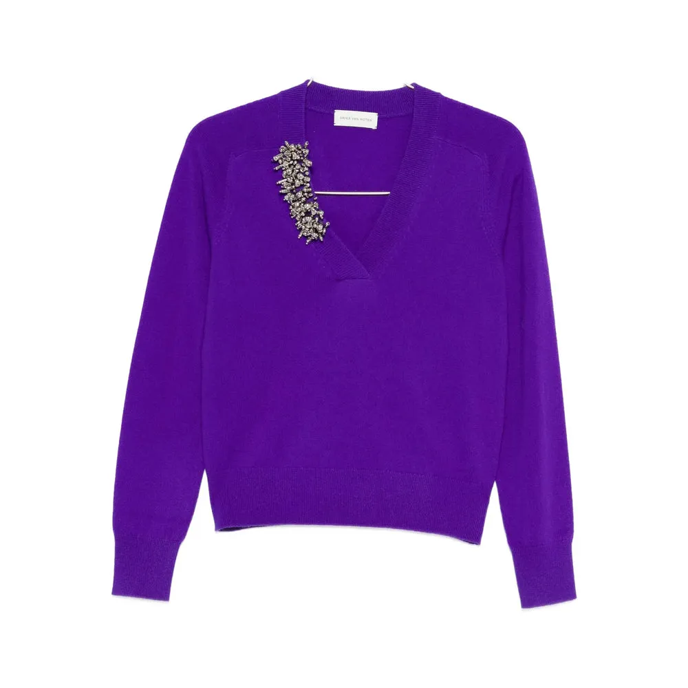 Purple V-neck Sweater sold by Lord & Taylor