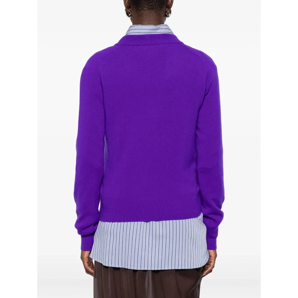 Purple V-neck Sweater sold by Lord & Taylor product image thumbnail 2