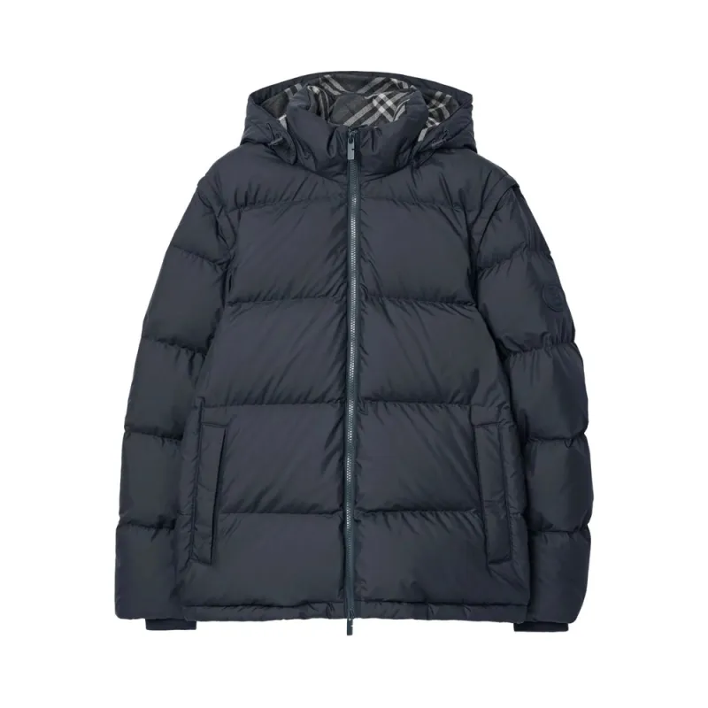 Navy Padded Jacket with Detachable Sleeves made by Burberry