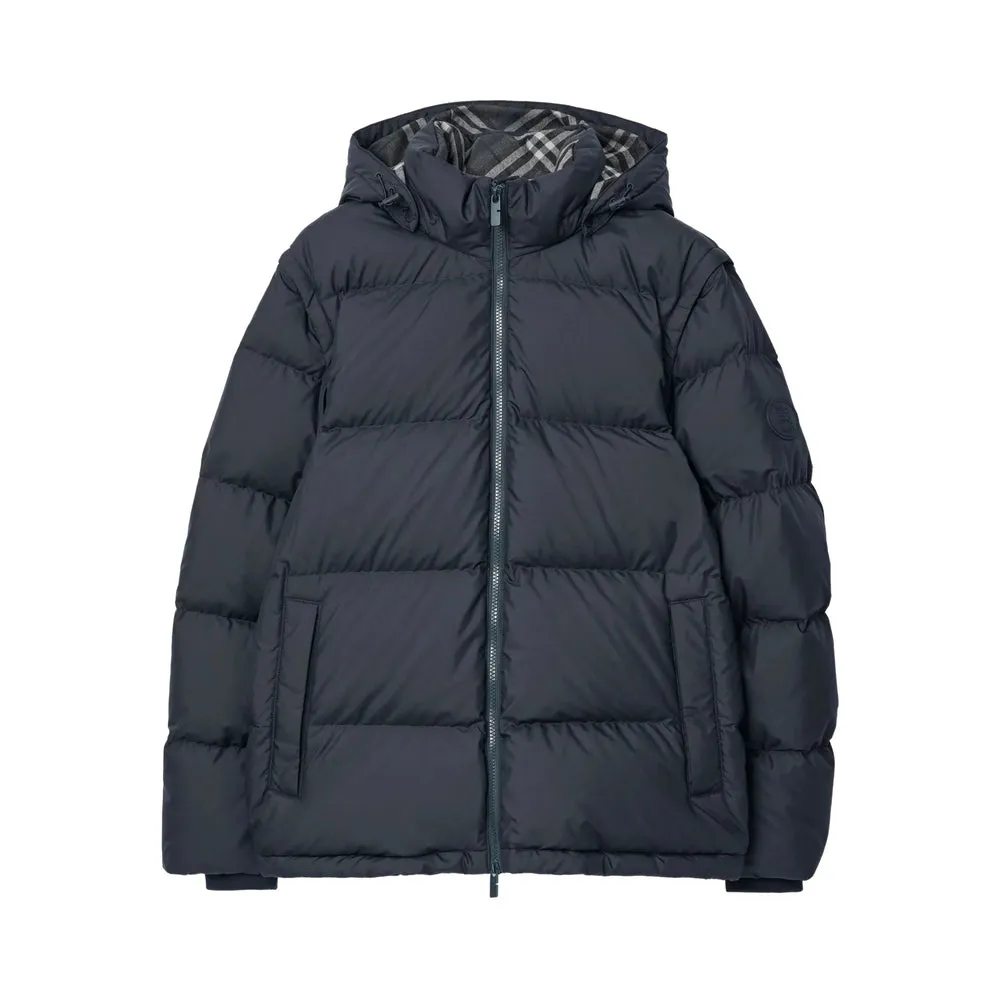 Navy Padded Jacket with Detachable Sleeves sold by Lord & Taylor