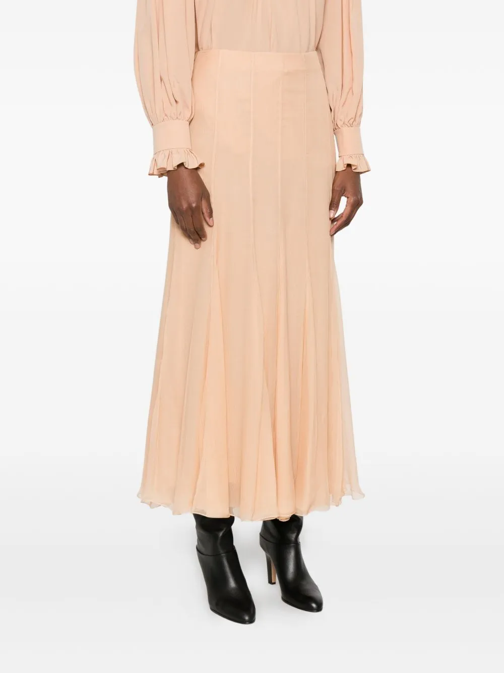 SILK LONG SKIRT sold by Lord & Taylor product image thumbnail 4