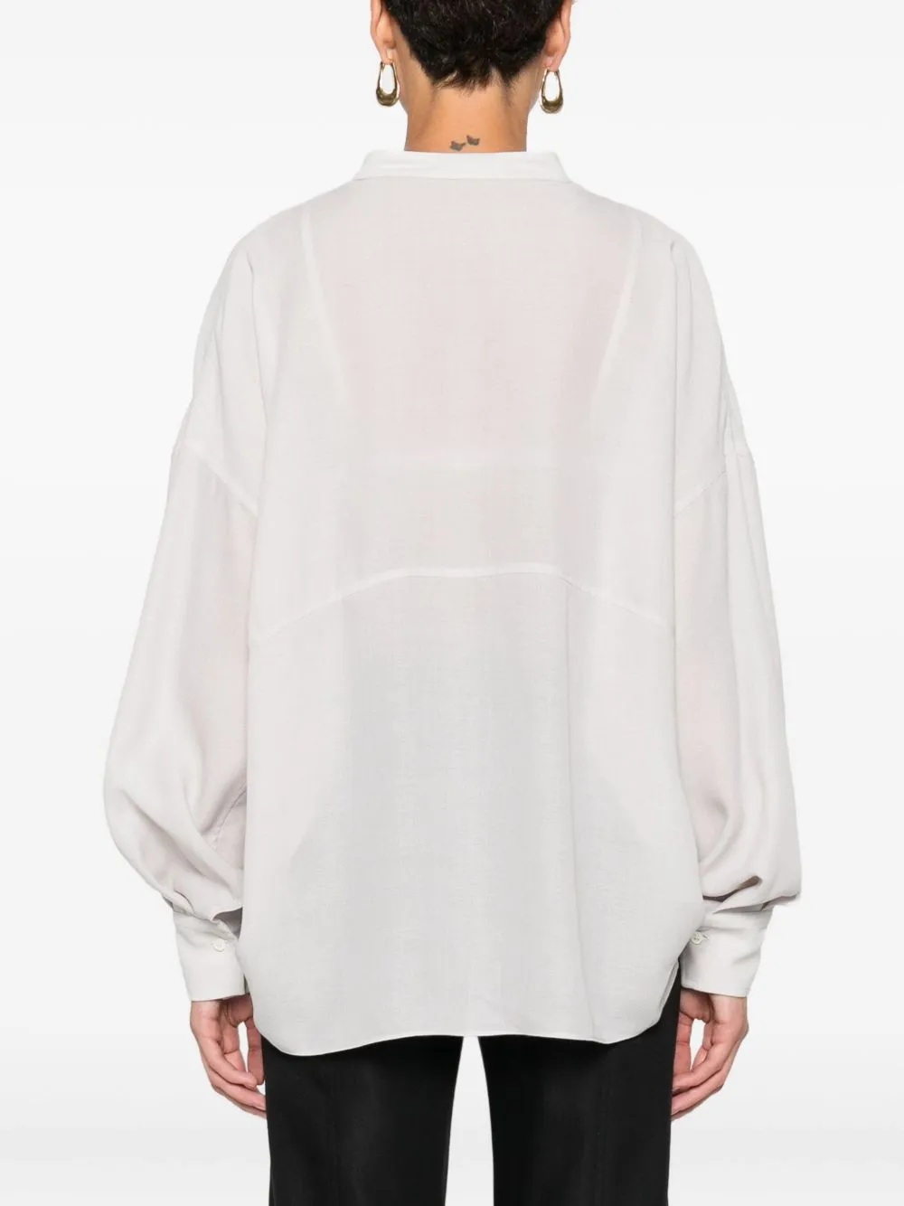 V-NECKED BLOUSE sold by Lord & Taylor product image thumbnail 3