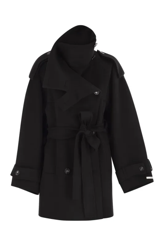BOUQUET1234 - SHORT WOOL TRENCH COAT sold by Lord & Taylor