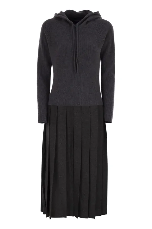 WOOL BLEND HOODED DRESS sold by Lord & Taylor
