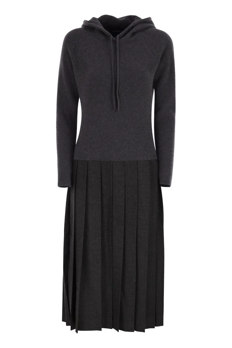 WOOL BLEND HOODED DRESS sold by Lord & Taylor