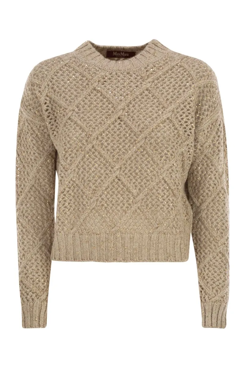 ELLADE - BOXY WOOL AND CASHMERE JUMPER WITH SEQUINS sold by Lord & Taylor