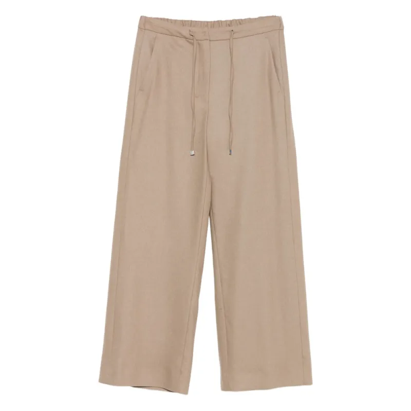 Wide-Leg Virgin Wool Trousers sold by Lord & Taylor