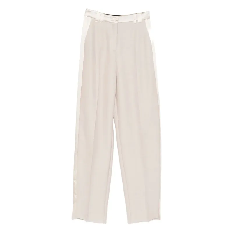 Straight-Leg Trousers in Light Beige sold by Lord & Taylor