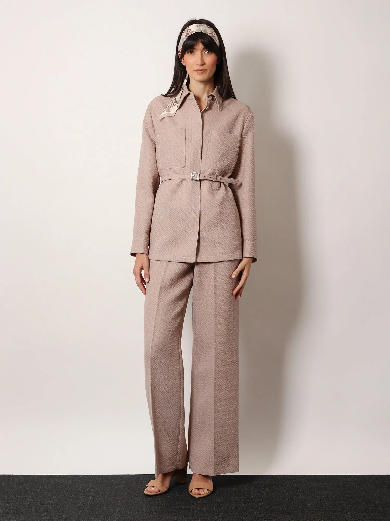 Diagonal High-Waist Wool Trousers sold by Lord & Taylor product image thumbnail 2