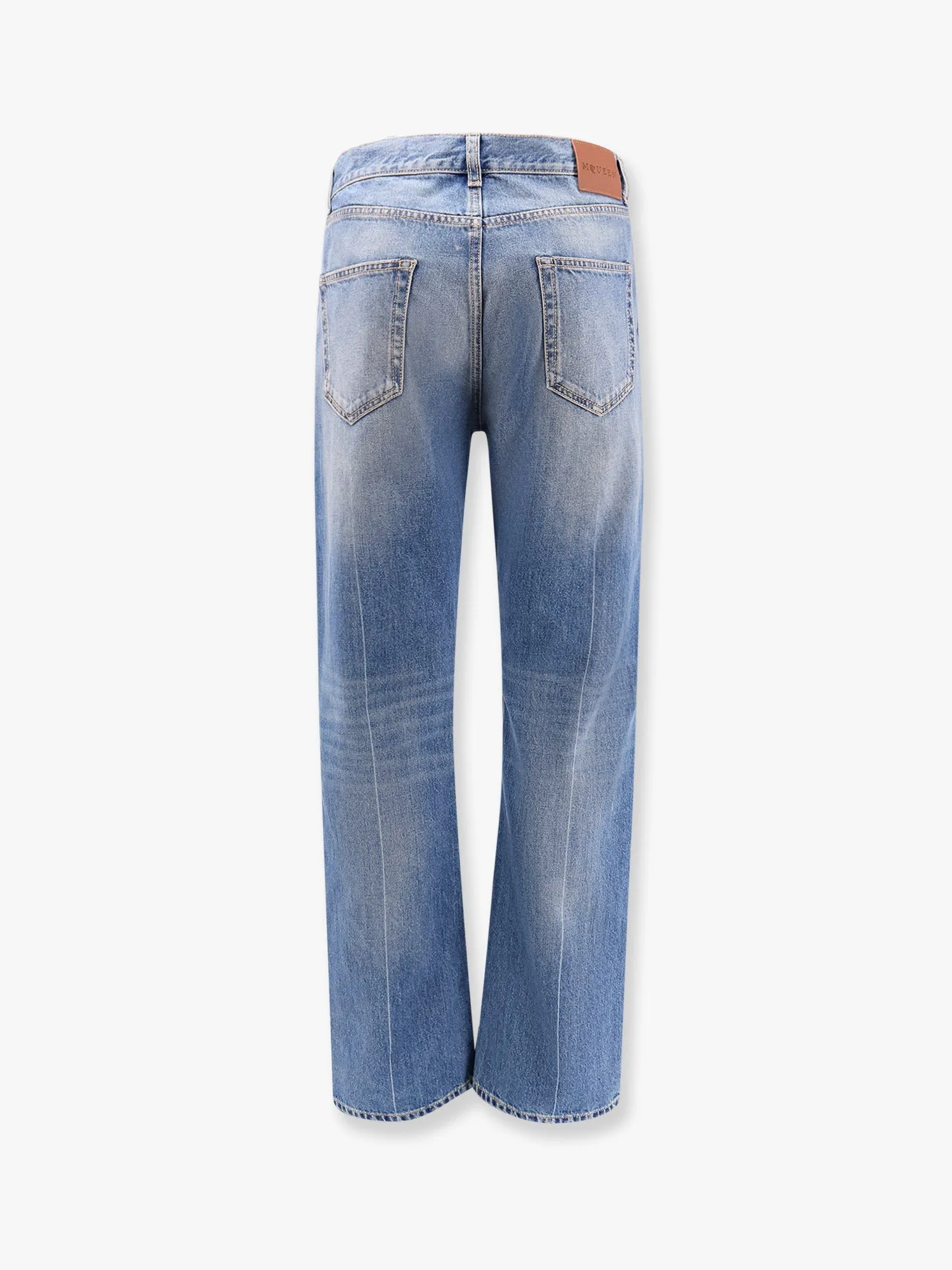 Washed Blue Straight Leg Jeans sold by Lord & Taylor product image thumbnail 5