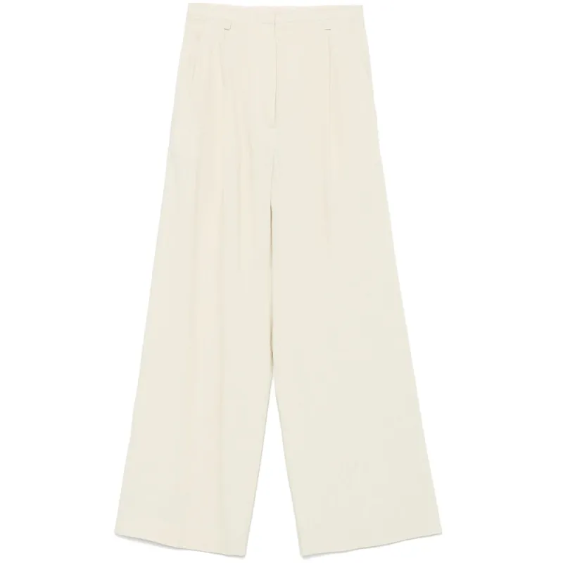 Light Beige Straight Trousers sold by Lord & Taylor