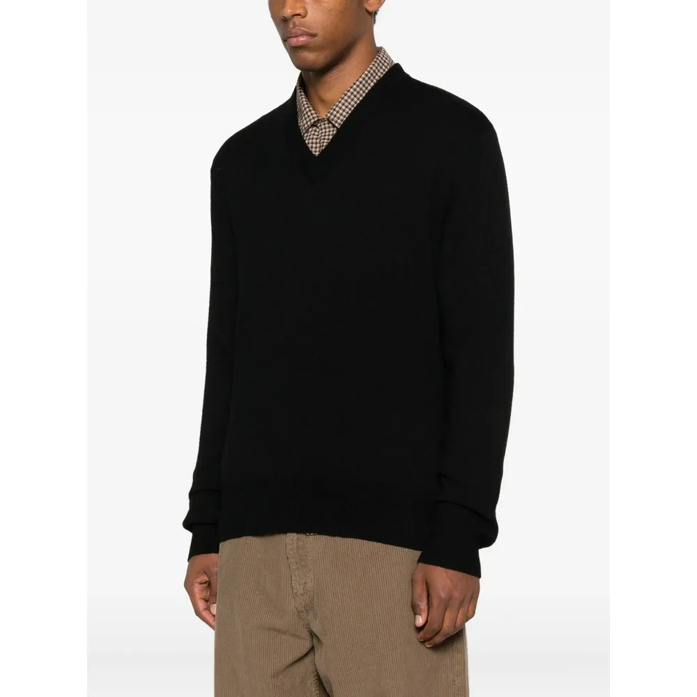 Black V-Neck Sweater sold by Lord & Taylor product image thumbnail 5