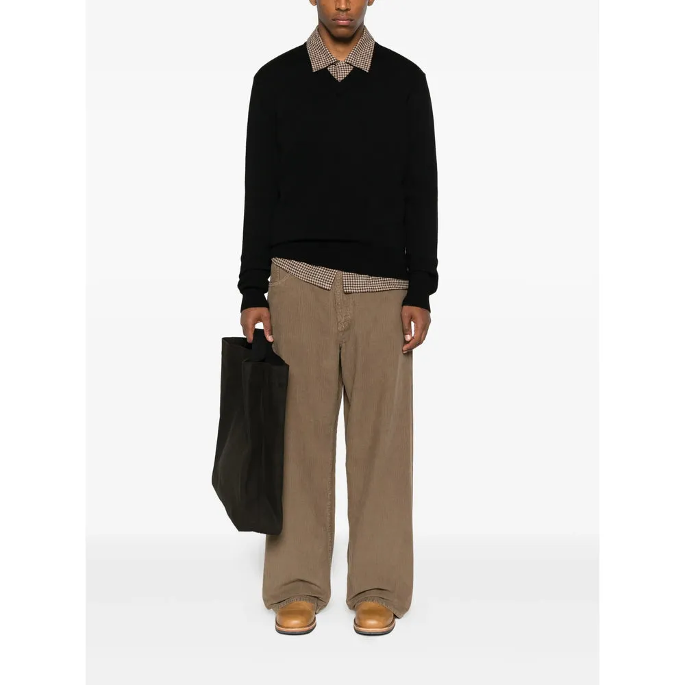 Black V-Neck Sweater sold by Lord & Taylor product image thumbnail 4
