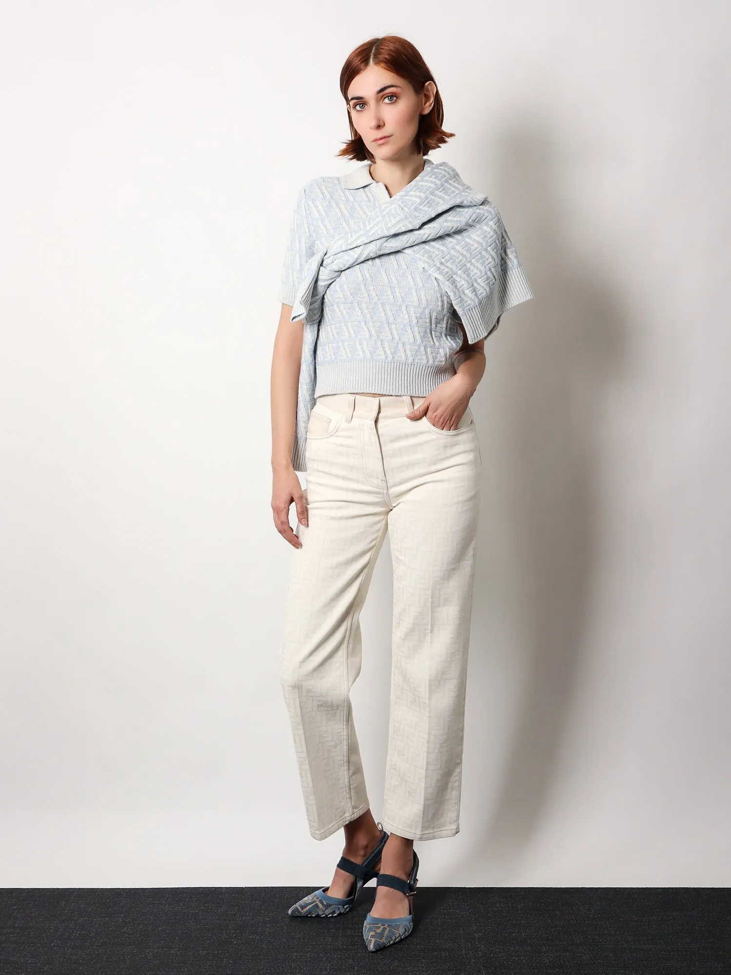 Fendi Wool and Cashmere Crop Sweater sold by Lord & Taylor product image thumbnail 2