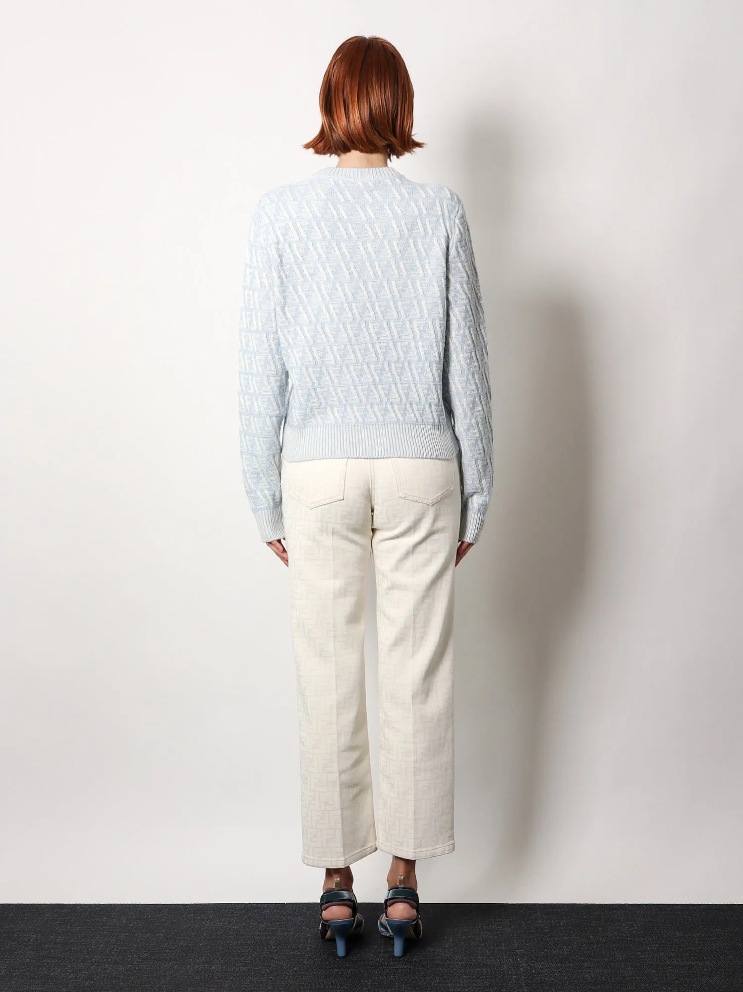 Fendi Wool and Cashmere Crop Sweater sold by Lord & Taylor product image thumbnail 4
