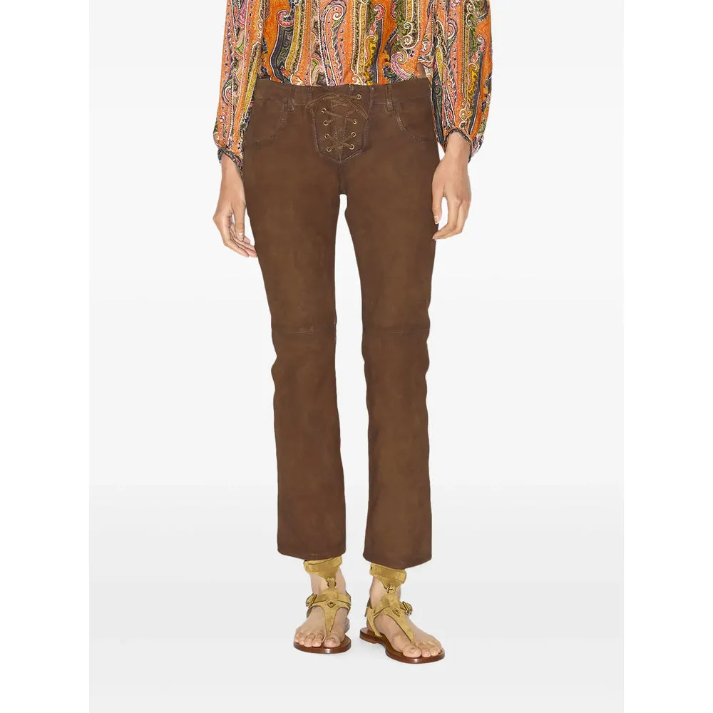 Isabel Marant Cognac Brown Pants sold by Lord & Taylor product image thumbnail 2