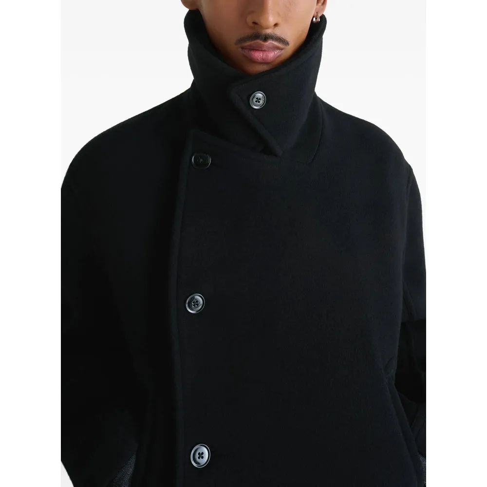Lemaire Black Double-Breasted Coat sold by Lord & Taylor product image thumbnail 2