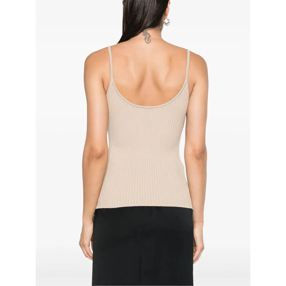 Beige Ribbed Knit Top sold by Lord & Taylor product image thumbnail 4