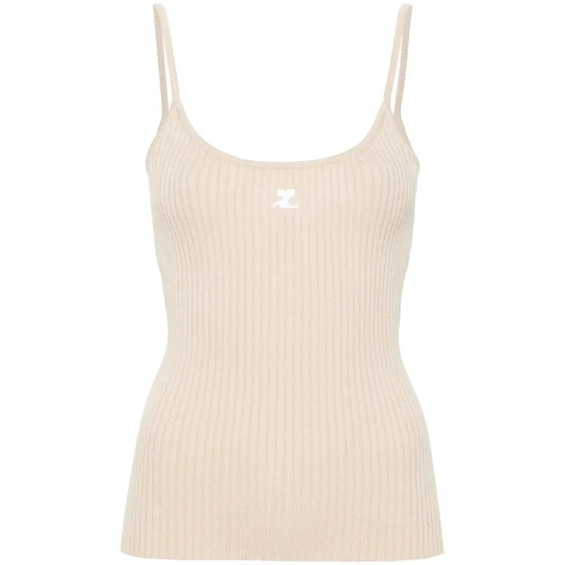 Beige Ribbed Knit Top sold by Lord & Taylor