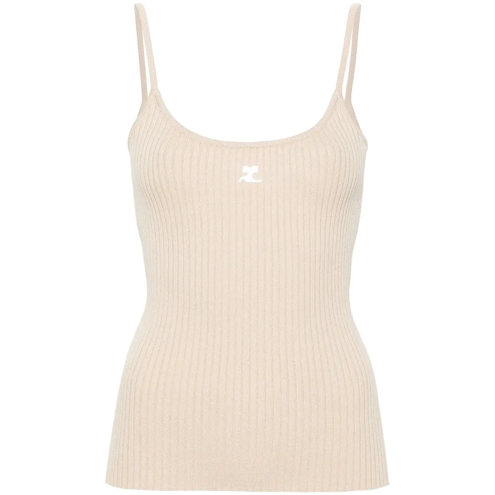Beige Ribbed Knit Top sold by Lord & Taylor