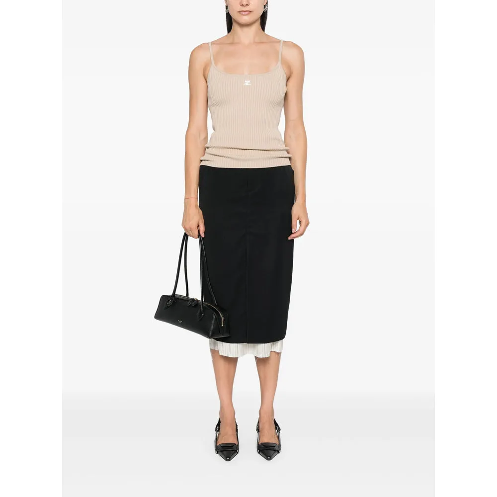 Beige Ribbed Knit Top sold by Lord & Taylor product image thumbnail 5