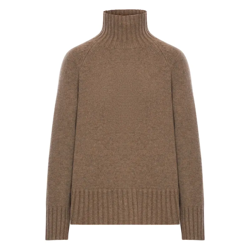 Max Mara Brown Turtleneck Sweater sold by Lord & Taylor