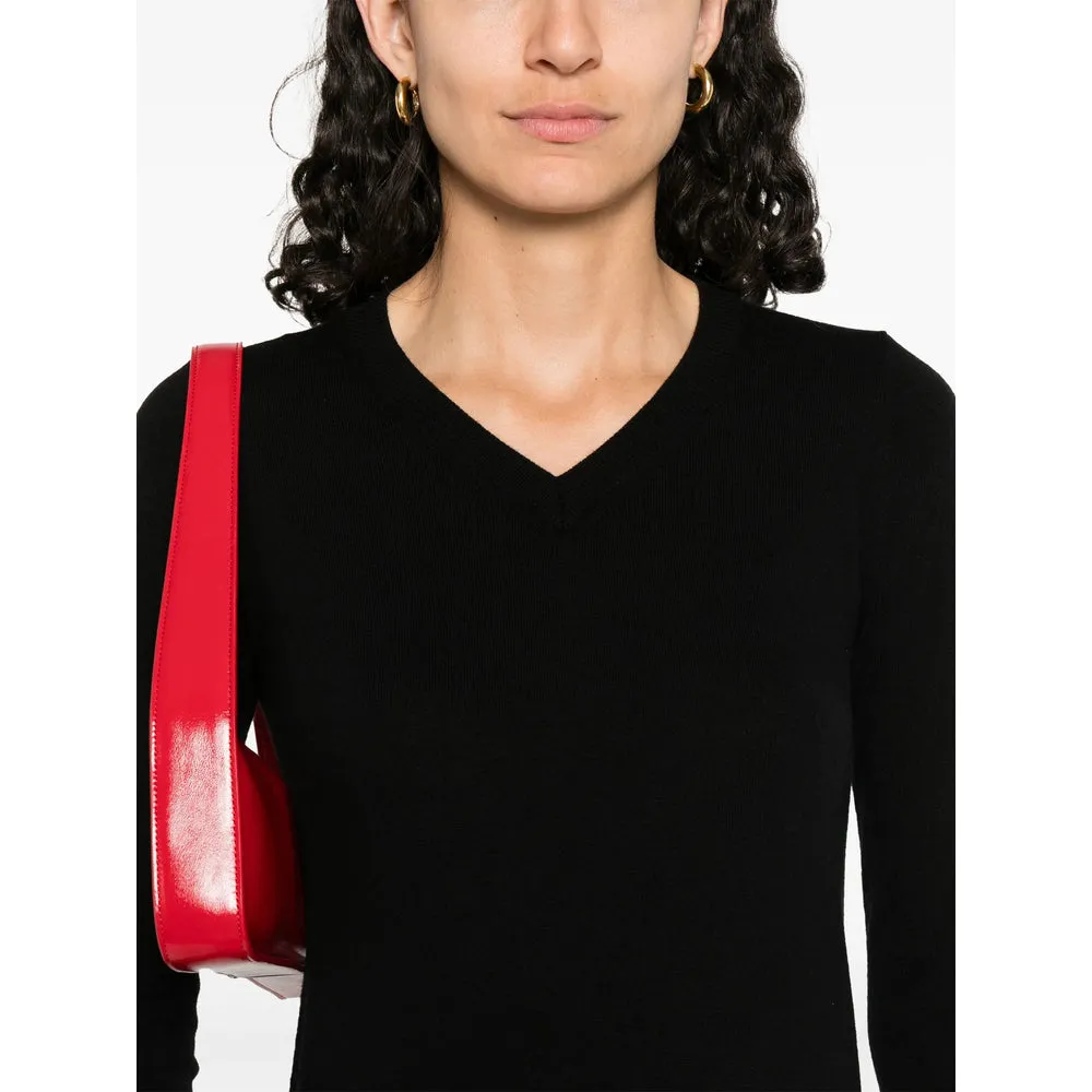 Max Mara Black V-Neck Sweater sold by Lord & Taylor product image thumbnail 2