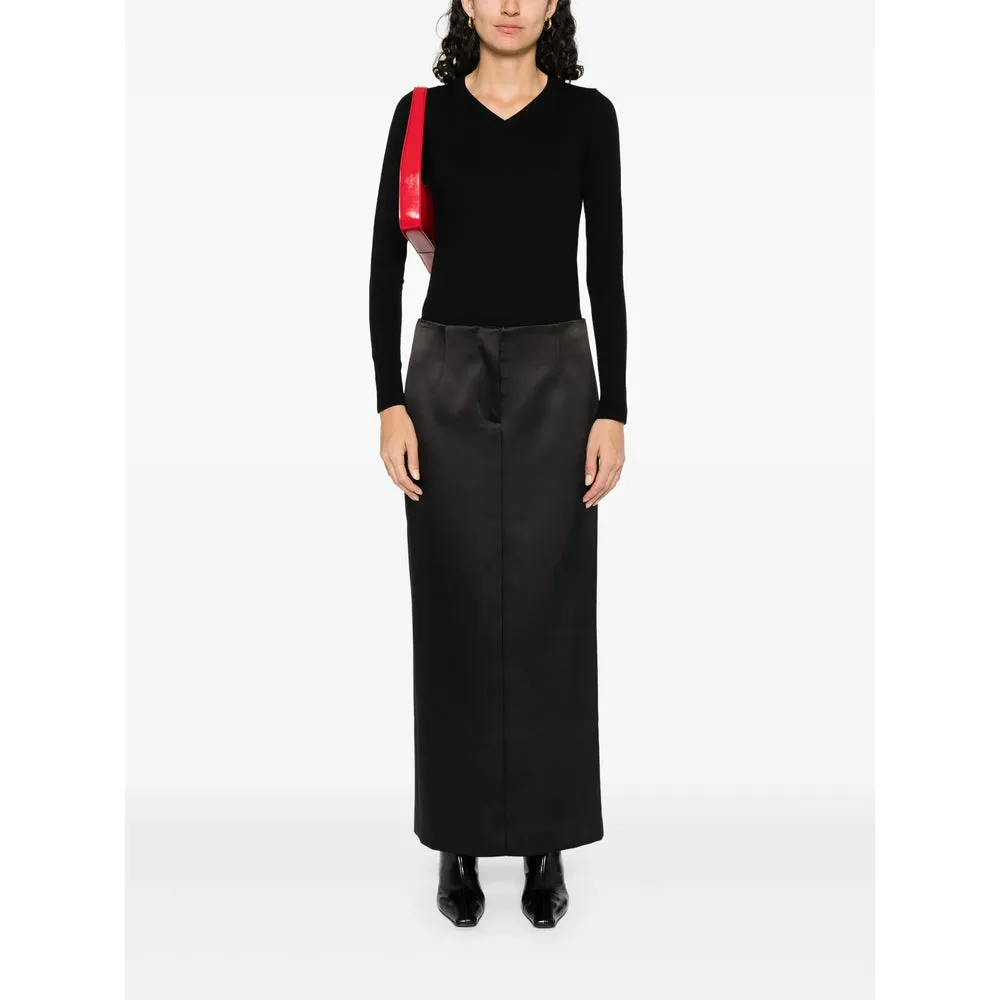 Max Mara Black V-Neck Sweater sold by Lord & Taylor product image thumbnail 4